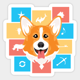 Rapunzel the Corgi (AKA Lydia Spring) Sticker